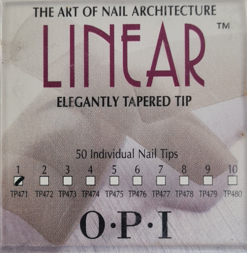 OPI NAIL TIPS - LINEAR - Full-well - Size 1 - 50 tips